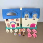 Vintage 1996 Fisher Price Little People Dollhouse Home Sweet Home Complete Set