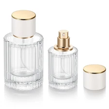 2 Pack 30ml 50ml Empty Perfume Spray Bottles, Refillable Fine Mist Atomizer P...