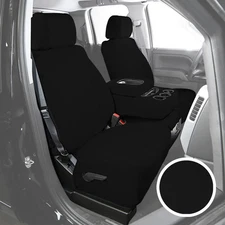 For Audi Q6 e-tron 25 Saddleman NeoSupreme 1st Row Black Custom Seat Covers