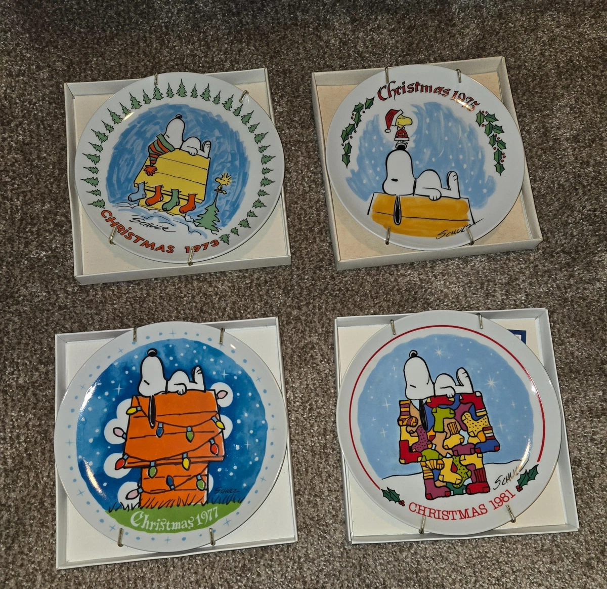Peanuts Christmas Plate In Schmid Collectibles for sale | eBay
