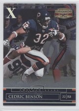 2007 Donruss Gridiron Gear Silver X's 28/250 Cedric Benson #15 0a1