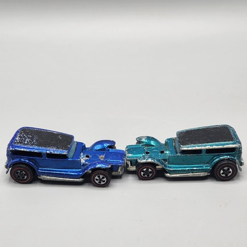 Hot Wheels Redline The Demon Diecast Cars Blue & Aqua 1969 1970 Hong Kong - Picture 4 of 12