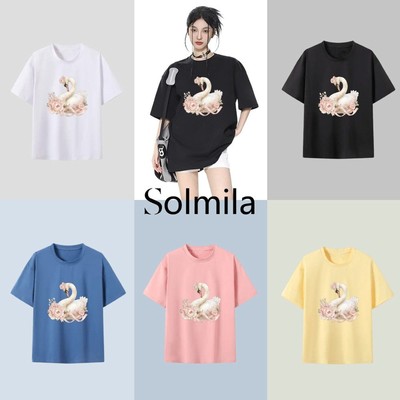 Modisches T-Shirt im koreanischen Stil schöne Form Design koreanisches Leinwandmuster
