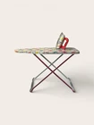 Vintage Ohio Art Toy Ironing Board Iron Set Children’s Tin Metal / Bunnies/Duck