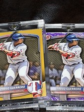Pablo Guerrero 2025 Bowman Gold /50 and Purple /199 Texas Rangers