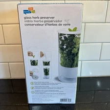 Glass Herb Keeper Storage Container Produce Saver Preserver By Honey Can do new