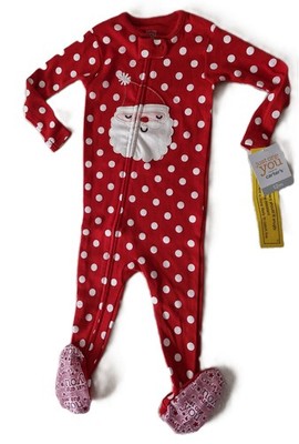 WEIHNACHTEN Schlafanzug Einteiler Jersey WEIHNACHTSMANN Gr74/80 Neu mit Etikett