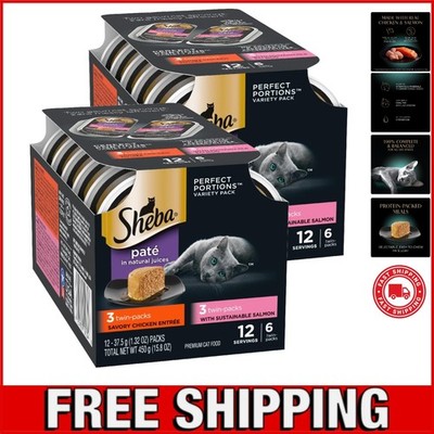 Perfect Portions Wet Cat Food Pate Savory Chicken Entree and with Sustainable...
