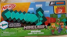 NERF Minecraft Diamond Sword Dart Blaster with 8 Darts G1437