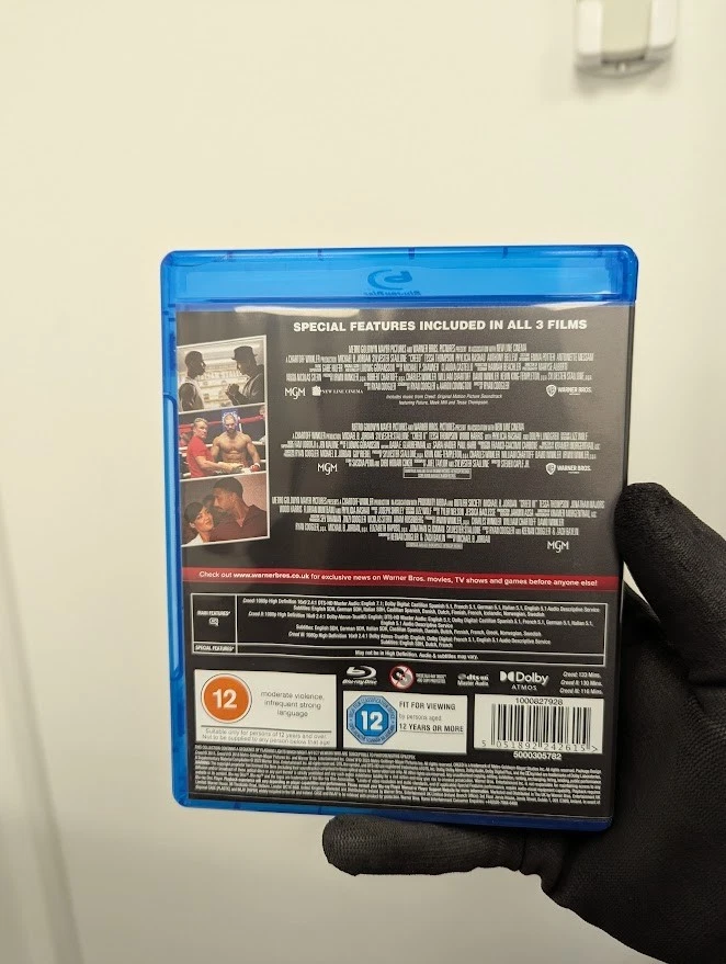 Creed / Creed II / Creed III Blu-Ray Not sealed cracked case - Image 3 of 4