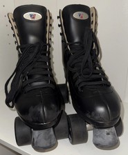 Riedell 111 Boost Roller Skates US Size 7 Black Sonar Zen Wheels