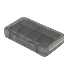Portable 6 Grids Single Layer Pill Case for Travel Gray 1 Pc
