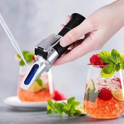 Brix Meter Refractometer 0-32% Handheld Sugar Content Tester with