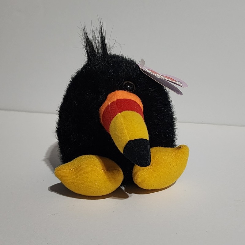 Swibco Puffkins Tiki the Toucan Stuffed Plush 1998 4"