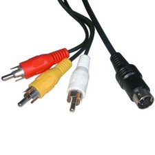 Lot Of 10 Composite AV Audio Video RCA Cable For Sega Saturn Video Game Accesso