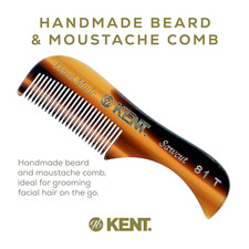 81T Handmade Beard Mustache Comb - Extra Small. Mini Fine Toothed Beard and M...