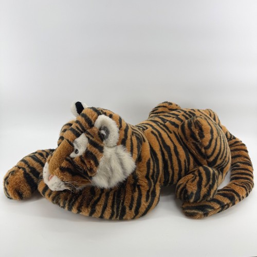 Folkmanis Folktails Large Tiger Hand Puppet Realistic Full Body Jumbo Plush