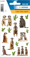 Herma Sticker Decor ErdmäNnchen Papier 3 Blatt à 16 Sticker