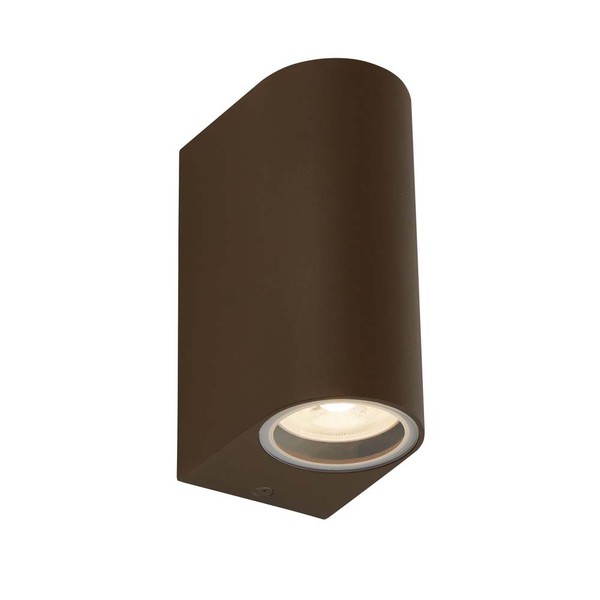 AußEnleuchte Wandlampe Fassadenleuchte GU10 Rostbraun Alu Glas Balkonleuchte-image
