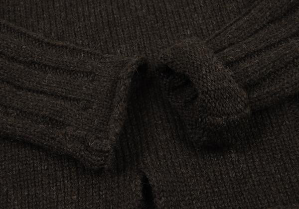 Yohji Yamamoto FEMME Half-zip Turtleneck Knit Sweater Size 2