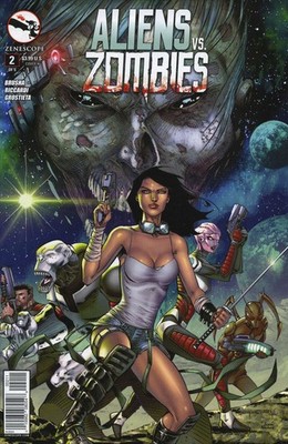 Aliens Vs. Zombies #2A VF/NM; Zenescope | w/Bag+Board