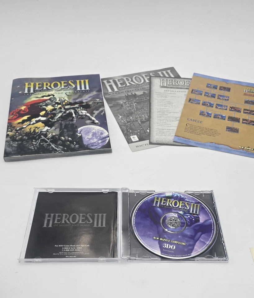 3DO Computer Wargame Heroes of Might and Magic III CD-Rom Big Box  - Mac Apple - - Image 2 of 4