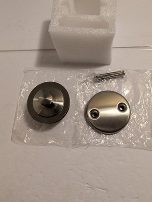 Lift & Turn Tub Trim Set with Two-Hole Overflow Faceplate, All Brushed Nickel