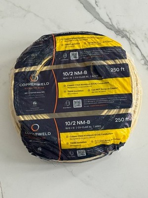 10/2 Wire + Ground = 3 wires 250 ft Electrical 600V