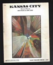 OLD SHEET MUSIC Kansas City 1952 Mike Stoller Jerry Leiber
