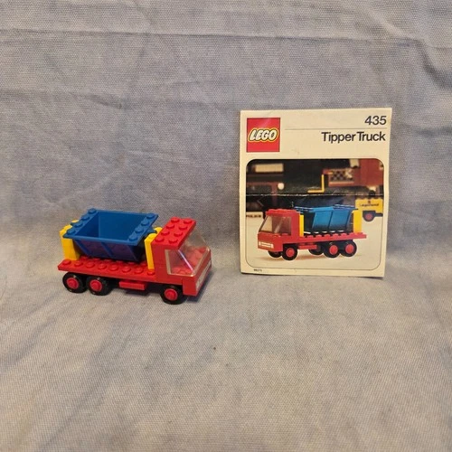 VINTAGE LEGO SET 435 Tipper Truck (1976) – 100% Complete – Instructions – No Box