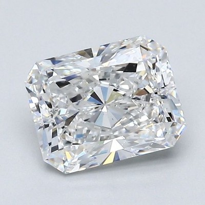 Radiant Cut 1.49 CT Cert. AGI Natural Mined Diamond Loose D color VS2 clarity