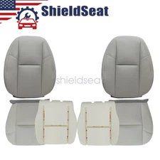 For 2009-14 Chevy Avalanche Front Top / Bottom Leather Seat Cover / Cushion Pad