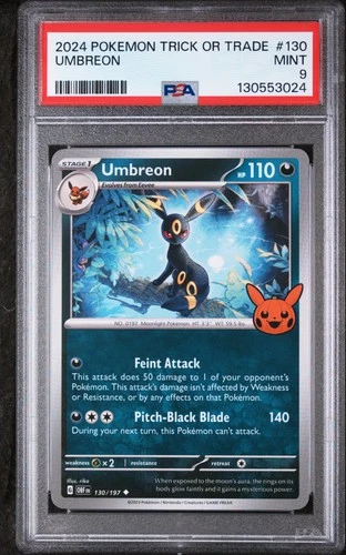 2024 POKEMON TRICK OR TRADE #130 UMBREON PSA 9