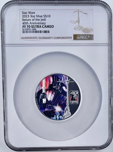 Star Wars Return of the Jedi 2023 Niue $10 3 Oz Silver Coin NGC PF70UCAM 40th