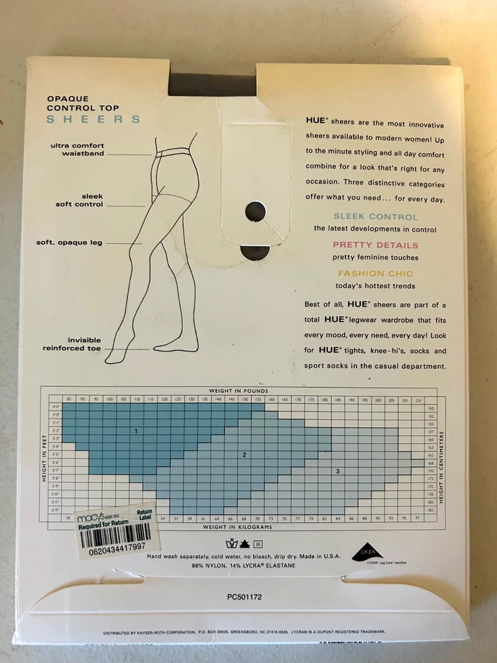 Nuevo tono opaco control superior gris níquel pantimedias #6244 talla 2 elegante control Foto 2 de 2