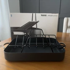 Thomas Rosenthal Group Professional Cookware Hard Anodised Roasting Pan w/Rack
