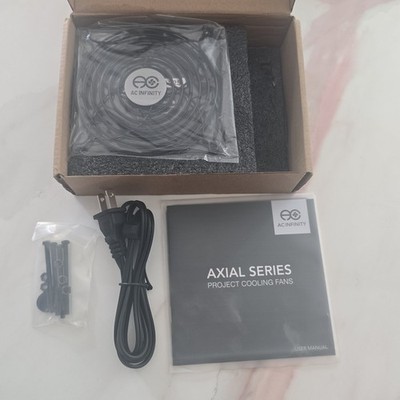 AC Infinity Axial Fan Series Metal Muffin Fan Kit -NEW- 1225 LS1225A-X Mycology
