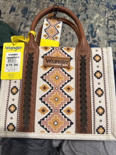 Wrangler Women's Tote Bag Southwestern Aztec Crossbody Boho Handbag