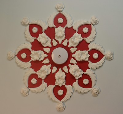 Deckenrosette/Design, Putz, Wohnkultur, Viktorianischer Stil.