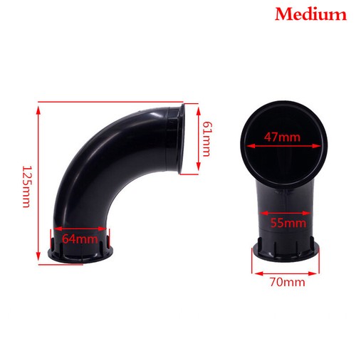 Speaker Curved Guide Tube BASS Subwoofer Inverted Tube Port Auxiliary Open Hole - Zdjęcie 14 z 15