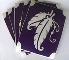 bm31 GLITTERTATTOO 10 x stencil fancy feathers neat glitter tattoo L@@K