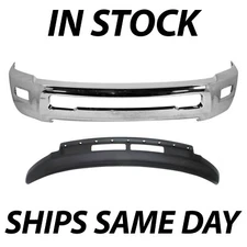 NEW Chrome Steel Front Bumper Face Bar Lower Valance for 2013-2018 RAM 2500/3500