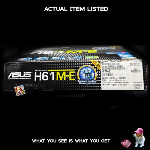 ASUS H61M-E Socket 1155 Motherboard DDR3 Intel Never Used Still In Box - Picture 3 of 7