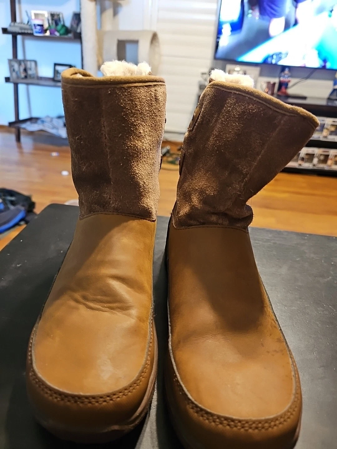 Stivaletto UGG Heather donna 6 anatra pioggia castagno tamarindo impermeabile gancio e lo