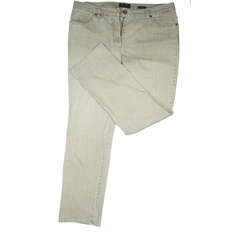 Gerry Weber Romy Damen Jeans Hose Stretch straight Leg high 46 XXL W34 L30 Grau - Bild 5 von 5