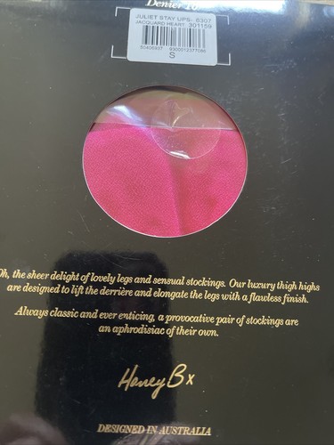 Diva Honey Birdette HERZEN Overknee Strümpfe Rosa LUX SEXY NEU Diva M - Bild 5 von 9