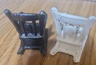 Vintage Metal Rocking Chair Salt & Pepper Shakers 2" Tall — photo 2