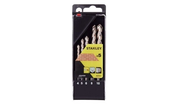 Stanley STA56099-QZ Punte Muro 4-10mm | Set 5 Pezzi Precisione