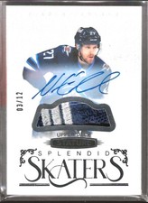 2022-23 UD Stature #SS-14 Nikolaj Ehlers -Splendid Skaters Auto Patch 03/12-Jets