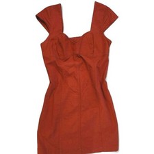 Urban outfitters burnt orange dress large boho chic cottagecore
